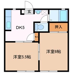 宮町駅 徒歩23分 2階の物件間取画像